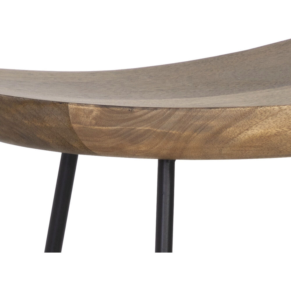 Indra 26.25 inch Natural / Black Counter Stool